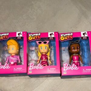 BUNDLE ✨ Stumble Guys X Barbie Action Figures - 3 Pack Window BoxLimited Edition